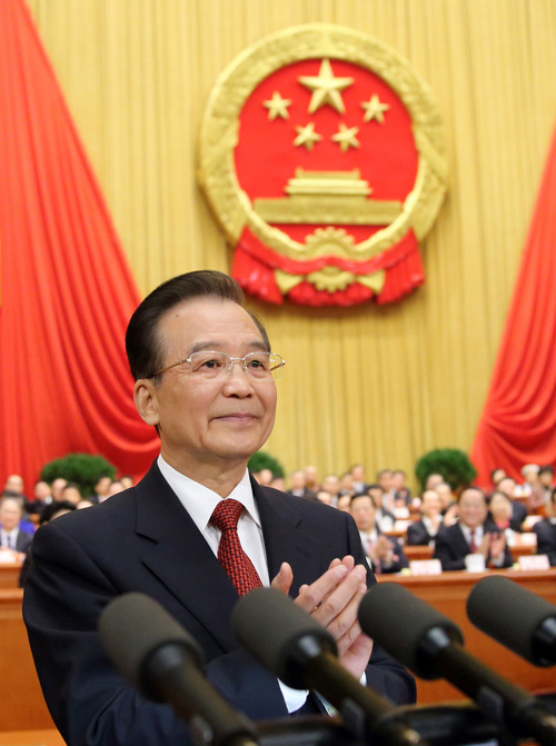 2013��3��5������ʮ����ȫ��(gu��)����������(hu��)��һ�Ε�(hu��)�h�ڱ���������(hu��)���_(k��i)Ļ����(gu��)��(w��)Ժ����ؼҌ�������������(b��o)�����zӰ�����A��ӛ��  �m�t��