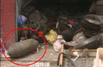 廢品站驚現(xiàn)巨型航空炸彈