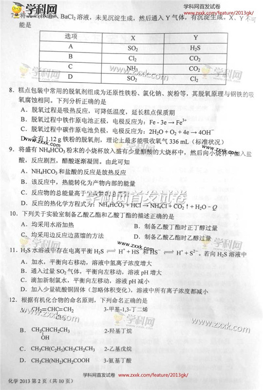 2013��߿��Ϻ����W(xu��)ԇ�}��2��