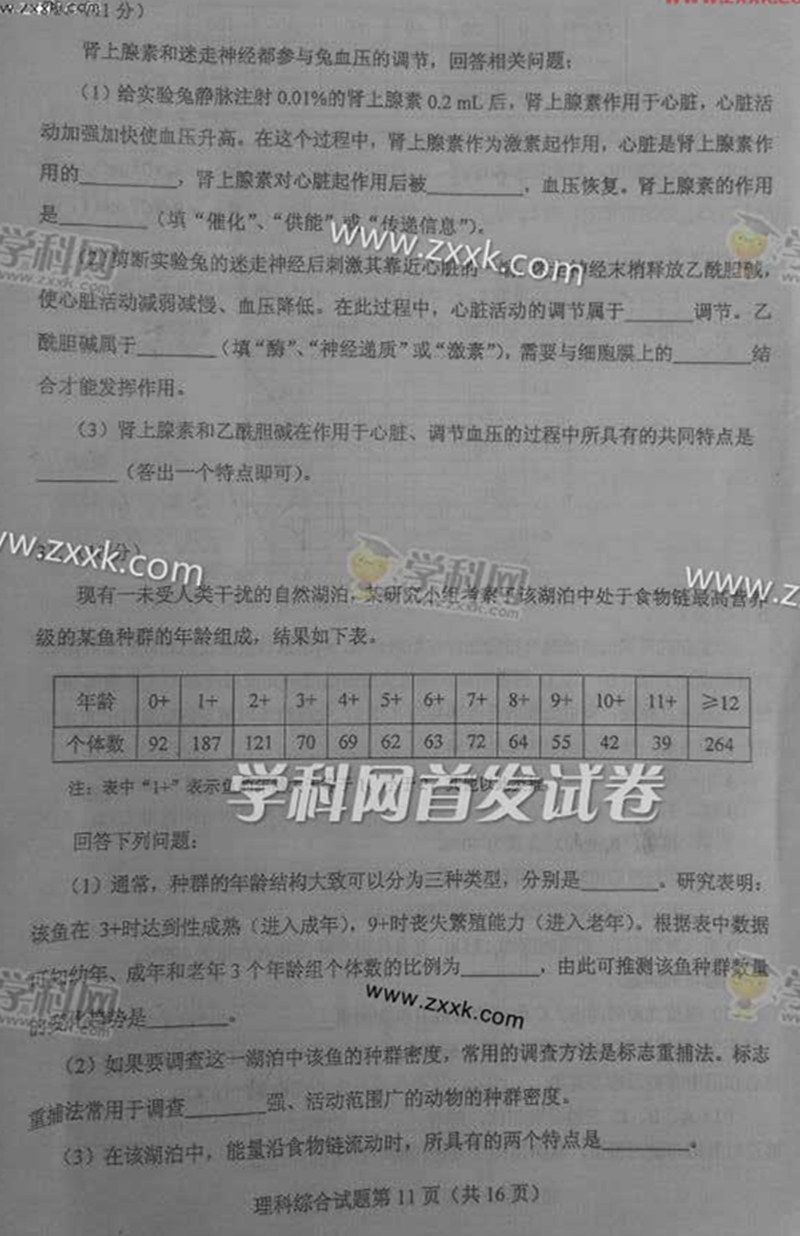 2015��ȫ�����n��(bi��o)I���߿����Cԇ�}��11��