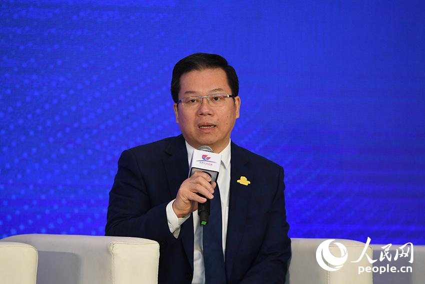 廣西師范大學校長賀祖斌。人民網(wǎng)記者 翁奇羽 攝