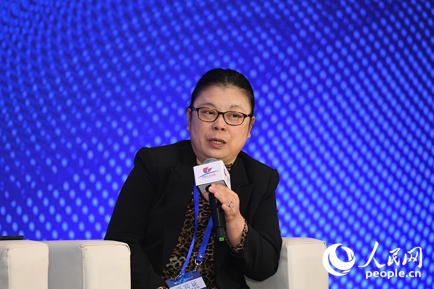 清華大學(xué)深圳國際研究生院副院長馬嵐。人民網(wǎng)記者 翁奇羽 攝