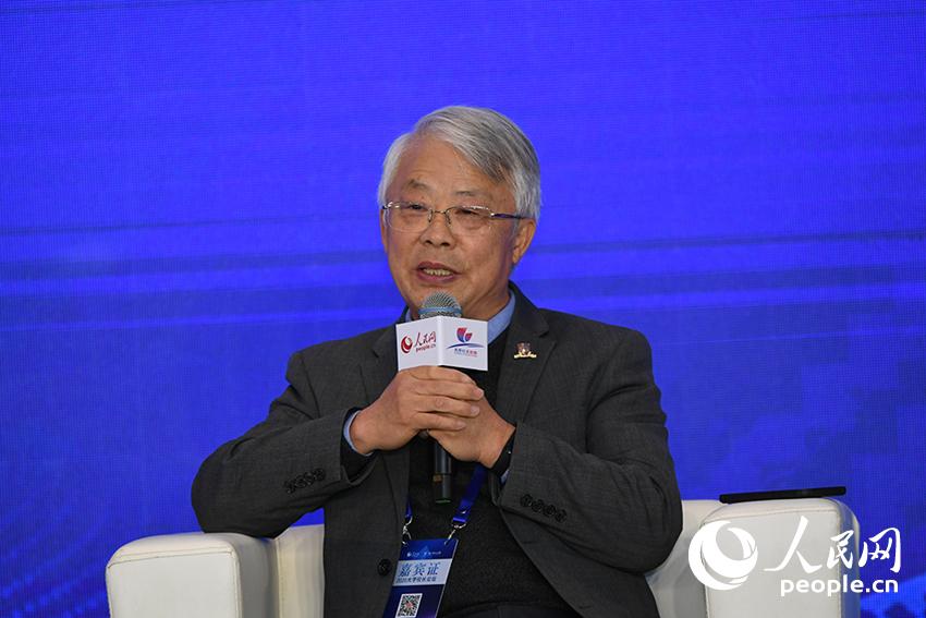 香港中文大學(xué)（深圳）副校長朱世平。人民網(wǎng)記者 翁奇羽 攝