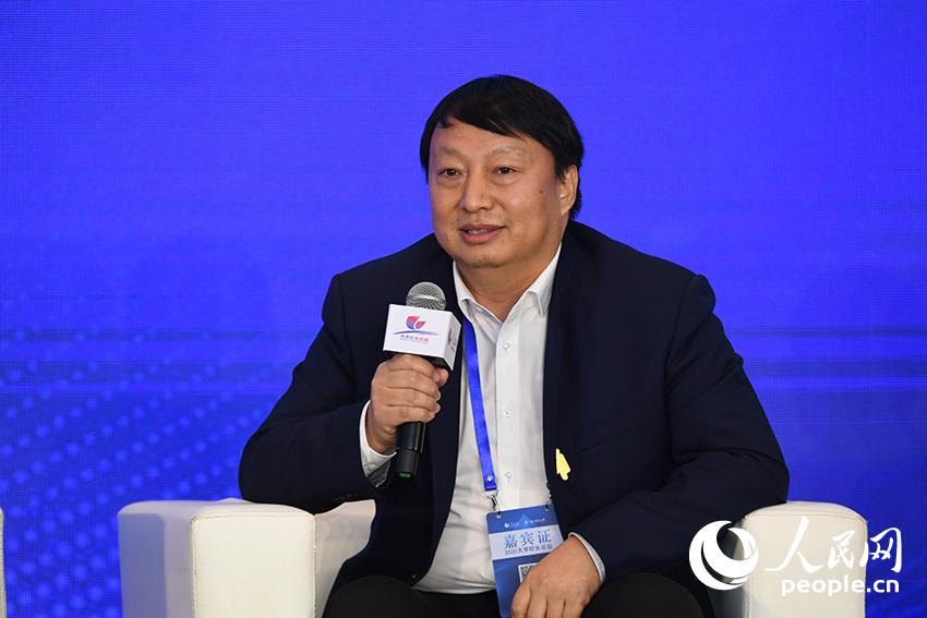 中國民航大學校長丁水汀。人民網(wǎng)記者 翁奇羽 攝