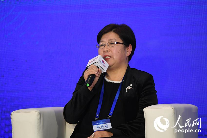 中國政法大學(xué)黨委常委、副校長李秀雲(yún)。人民網(wǎng)記者 翁奇羽 攝