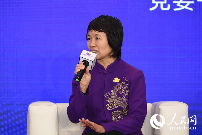 桂林旅游學院黨委書記林娜。人民網記者 翁奇羽 攝