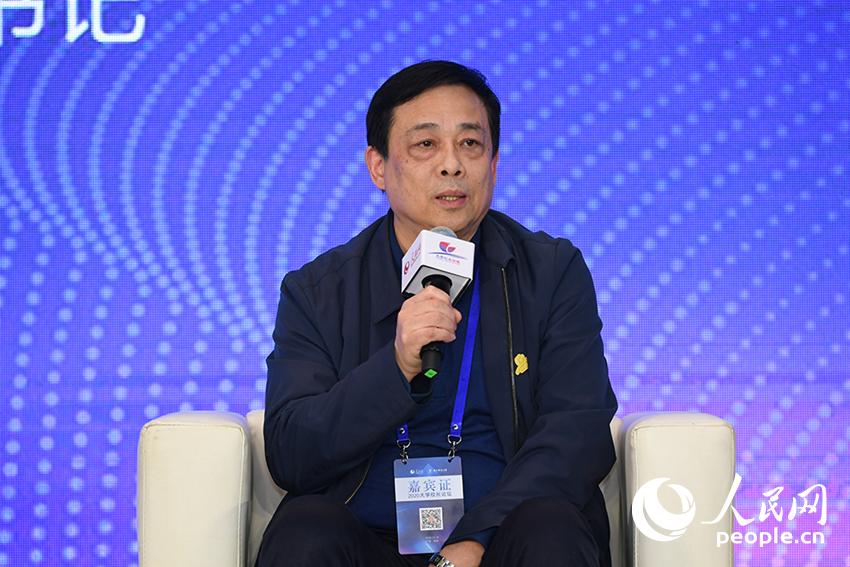 湖南理工學院黨委書記李明。人民網記者 翁奇羽 攝