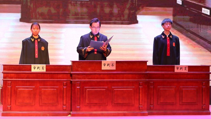 北京農(nóng)學(xué)院國家安全主題情景劇劇照。校方供圖