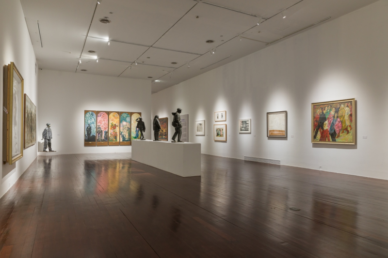 “青春萬歲——新中國美術(shù)的青年時(shí)代”展覽現(xiàn)場。中央美術(shù)學(xué)院供圖