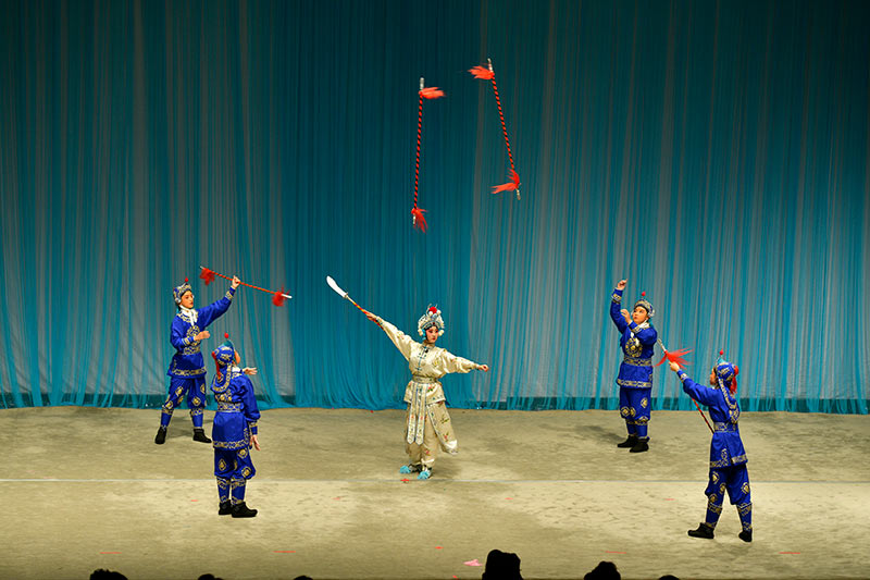 新編校園劇《謝道韞》。學校供圖