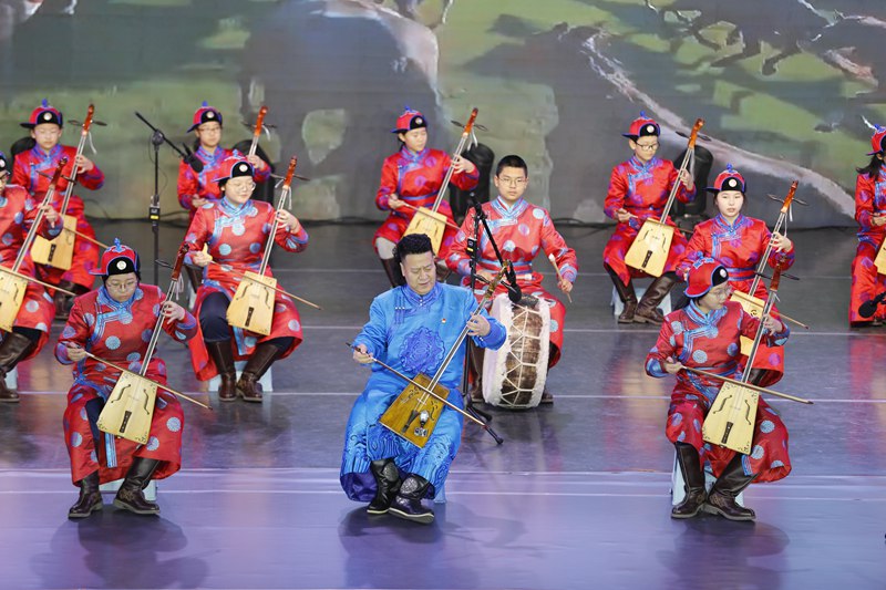 第二十六屆學生藝術節(jié)閉幕展演現(xiàn)場。北京市密雲(yún)區(qū)教委供圖