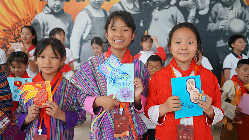 西藏兒童赴京研學(xué)交流活動(dòng)現(xiàn)場(chǎng)。中國(guó)兒童中心供圖