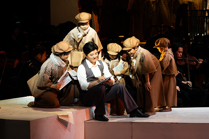 中國音樂學院大型多媒體合唱劇《聶耳的歌》上演。學校供圖
