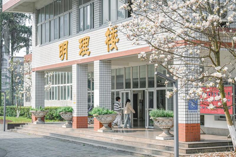 西南醫(yī)科大學明理樓前，靜謐中藏著生機。孫偉航攝
