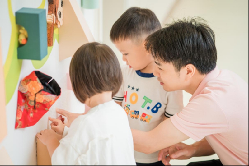 “沉浸式家長會”活動。園方供圖