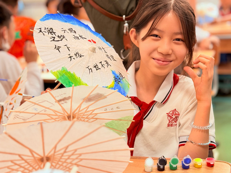 天津市和平區(qū)新星小學(xué)舉辦“時(shí)序之韻·童心傳承”國風(fēng)游園會(huì)。校方供圖