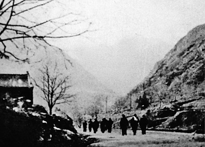 北洋工學(xué)院（今天津大學(xué)）西遷路上。資料照片